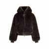 FAUX FUR ZIP UP JACKET FAUX FUR ZIP UP JACKET