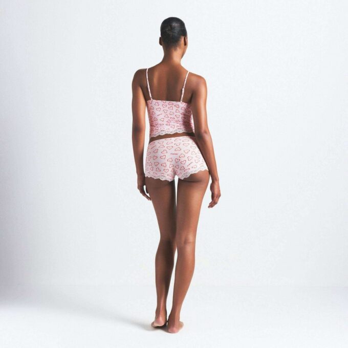 FITS EVERYBODY LACE TRIANGLE CAMI AND BOY SHORT SET FITS EVERYBODY LACE TRIANGLE CAMI AND BOY SHORT SET