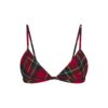 FLANNEL SLEEP TRIANGLE BRALETTE