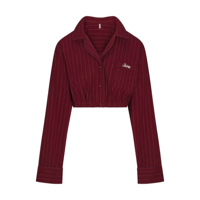 HEAVY FLANNEL CROPPED SLEEP SET