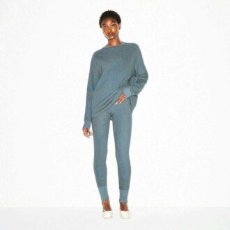 HEAVY WAFFLE BUTTON FRONT LEGGING