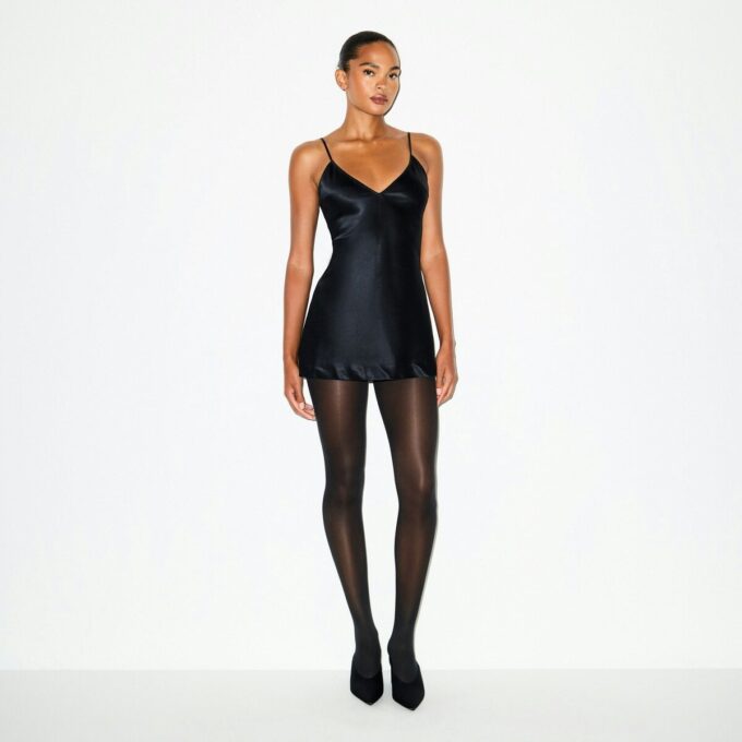 HEAVYWEIGHT SATIN CAMI MINI DRESS HEAVYWEIGHT SATIN CAMI MINI DRESS