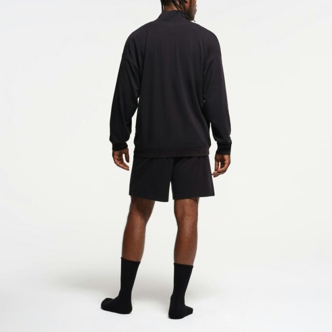 JERSEY LOUNGE MENS RELAXED QUARTER ZIP PULLOVER JERSEY LOUNGE MENS RELAXED QUARTER ZIP PULLOVER