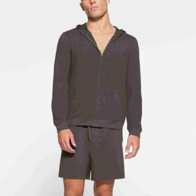 JERSEY LOUNGE MENS ZIP UP HOODIE JERSEY LOUNGE MENS ZIP UP HOODIE