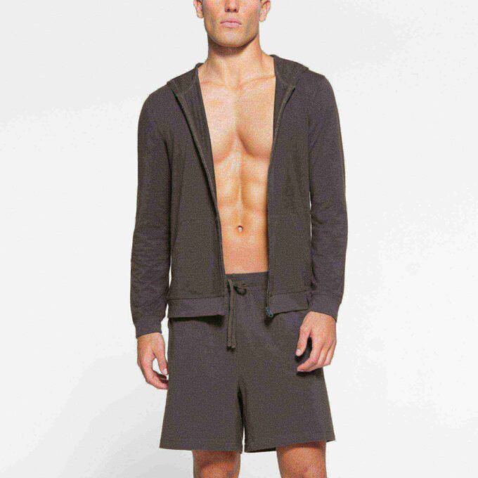 JERSEY LOUNGE MENS ZIP UP HOODIE JERSEY LOUNGE MENS ZIP UP HOODIE