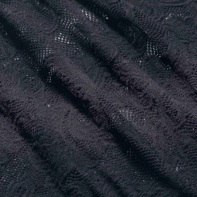 KNIT LACE MOCK NECK LONG DRESS KNIT LACE MOCK NECK LONG DRESS