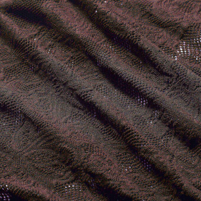 KNIT LACE MOCK NECK LONG DRESS KNIT LACE MOCK NECK LONG DRESS