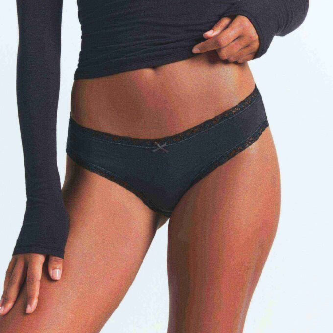 LIGHTWEIGHT COTTON LACE BRIEF 10-PACK