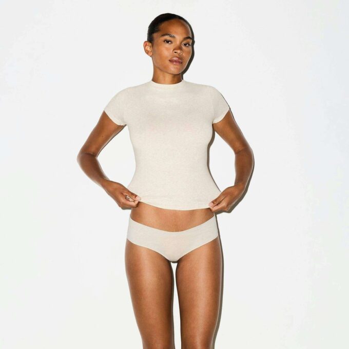 LIGHTWEIGHT COTTON RUCHED BACK HIPSTER