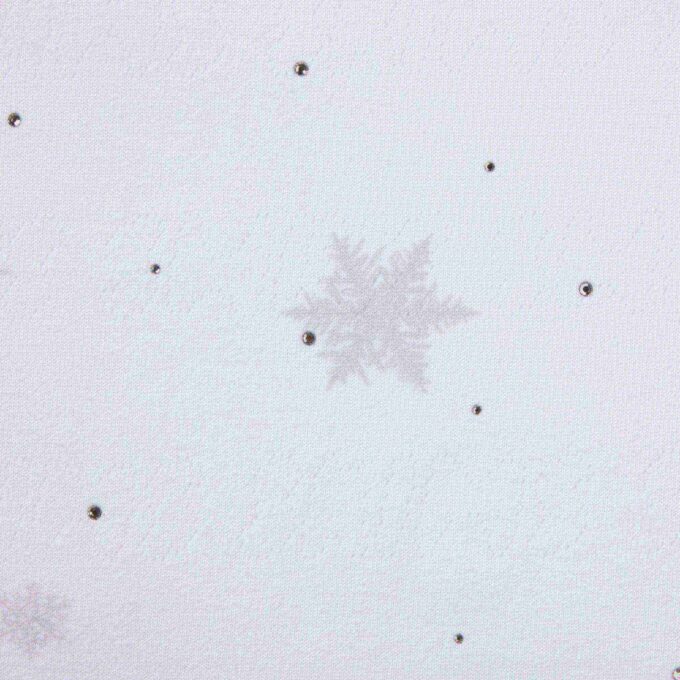 LOGO PLUSH POINTELLE RHINESTONE LONG ONESIE