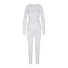 LOGO PLUSH POINTELLE RHINESTONE LONG ONESIE