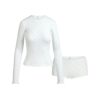 LOGO POINTELLE LONG SLEEVE SET