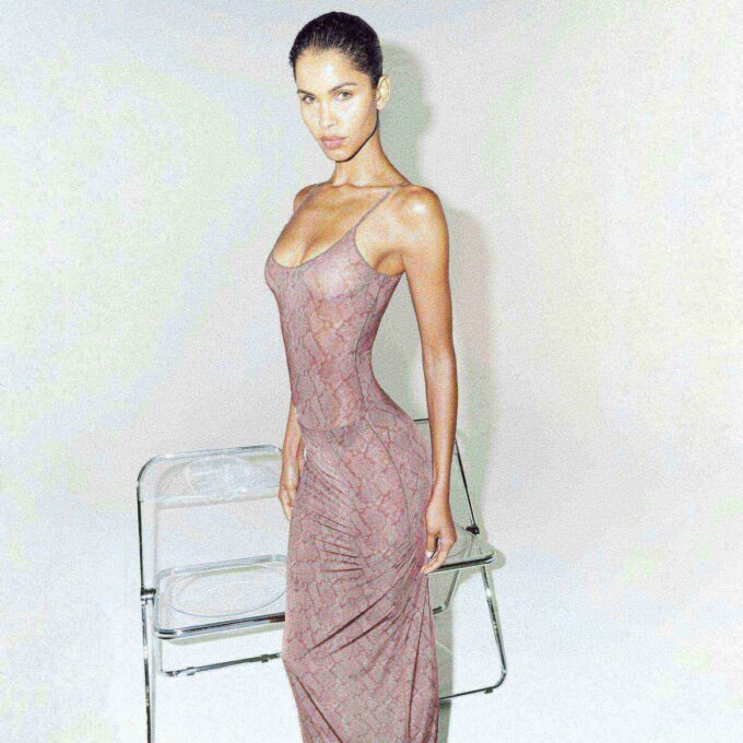 MILKY SHEER CAMI BODYSUIT