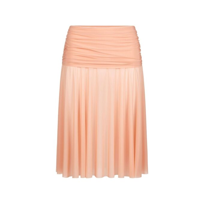 MILKY SHEER MIDI SKIRT