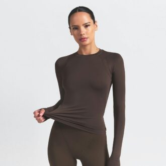 NikeSKIMS AIRY LONG SLEEVE CREW NECK TOP