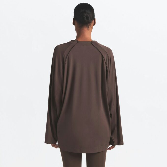 NikeSKIMS AIRY V-NECK OVERSIZED LONG SLEEVE TOP