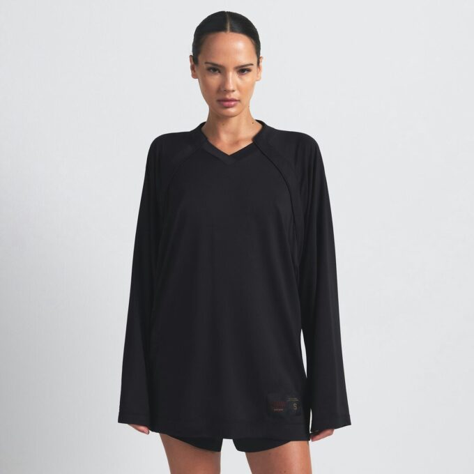 NikeSKIMS AIRY V-NECK OVERSIZED LONG SLEEVE TOP