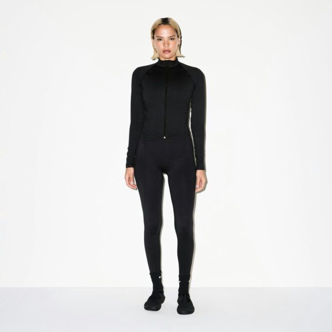 NikeSKIMS MATTE MOCK NECK FULL ZIP JACKET