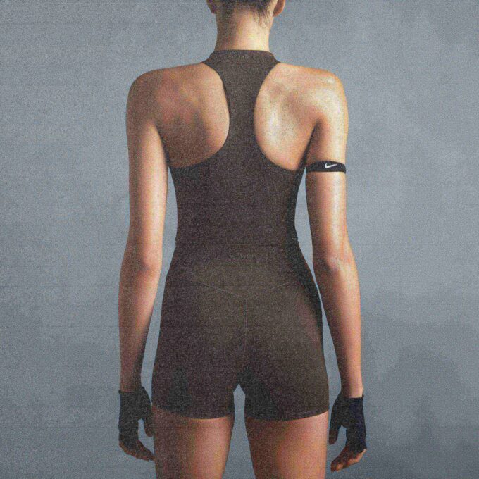 NikeSKIMS MATTE MOCK NECK RACER TANK