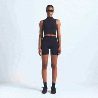 NikeSKIMS VINTAGE SEAMLESS MOCK NECK BRA TOP