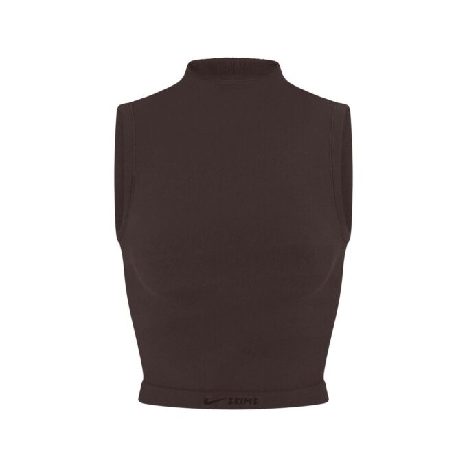 NikeSKIMS VINTAGE SEAMLESS MOCK NECK BRA TOP NikeSKIMS VINTAGE SEAMLESS MOCK NECK BRA TOP