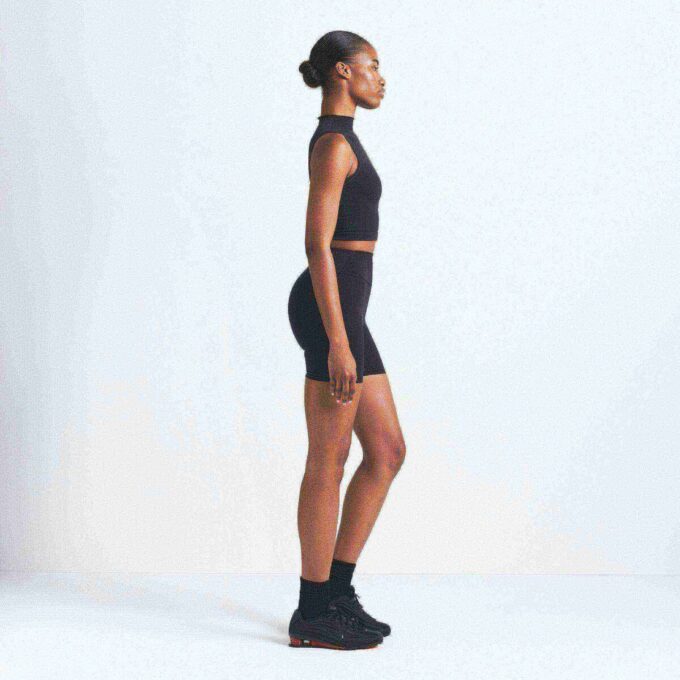 NikeSKIMS VINTAGE SEAMLESS MOCK NECK BRA TOP NikeSKIMS VINTAGE SEAMLESS MOCK NECK BRA TOP