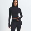 NikeSKIMS VINTAGE SEAMLESS MOCK NECK CROP TOP