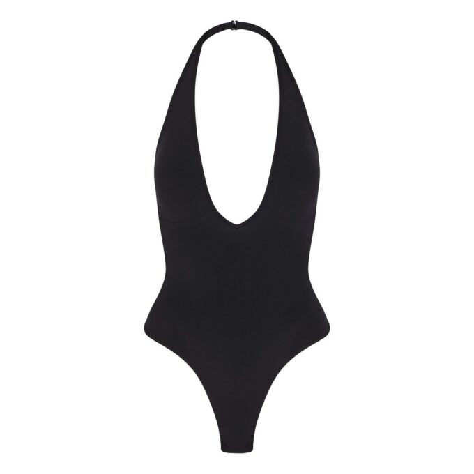 SEAMLESS SCULPT DEEP PLUNGE THONG BODYSUIT
