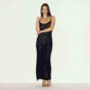 SHEER KNIT LONG CAMI DRESS SHEER KNIT LONG CAMI DRESS