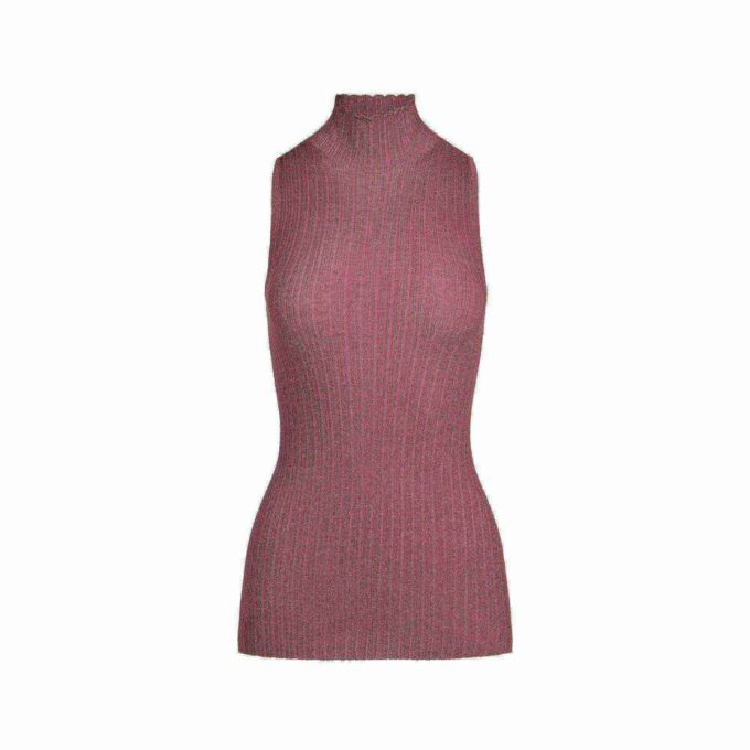 SHEER KNIT MOCK NECK TUNIC SHEER KNIT MOCK NECK TUNIC