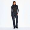 SHEER MODAL LONG SLEEVE TURTLENECK BODYSUIT SHEER MODAL LONG SLEEVE TURTLENECK BODYSUIT