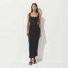 SHEER RIB LONG DRESS SHEER RIB LONG DRESS