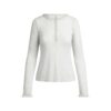 SHEER RIB LONG SLEEVE HENLEY SHEER RIB LONG SLEEVE HENLEY