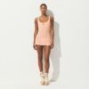SHEER RIB MINI SLIP DRESS SHEER RIB MINI SLIP DRESS