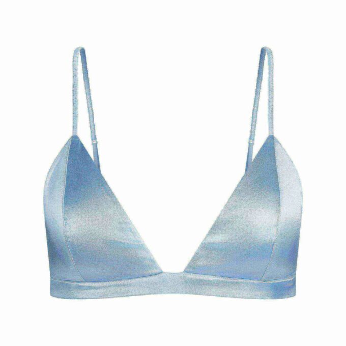 SILK LIGHTLY LINED TRIANGLE BRALETTE SILK LIGHTLY LINED TRIANGLE BRALETTE
