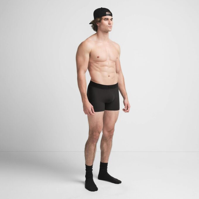 SKIMS COTTON MENS 3″ BOXER BRIEF