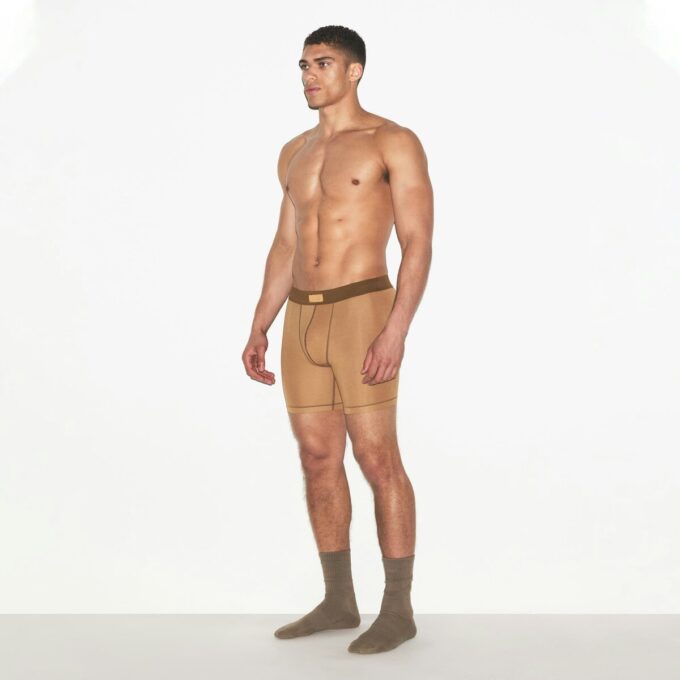 SKIMS COTTON MENS 5″ BOXER BRIEF
