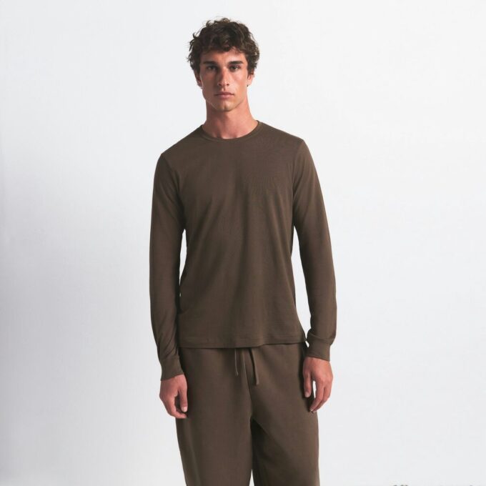 SKIMS COTTON MENS CLASSIC LONG SLEEVE T-SHIRT SKIMS COTTON MENS CLASSIC LONG SLEEVE T-SHIRT