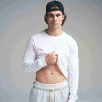 SKIMS COTTON MENS CLASSIC LONG SLEEVE T-SHIRT