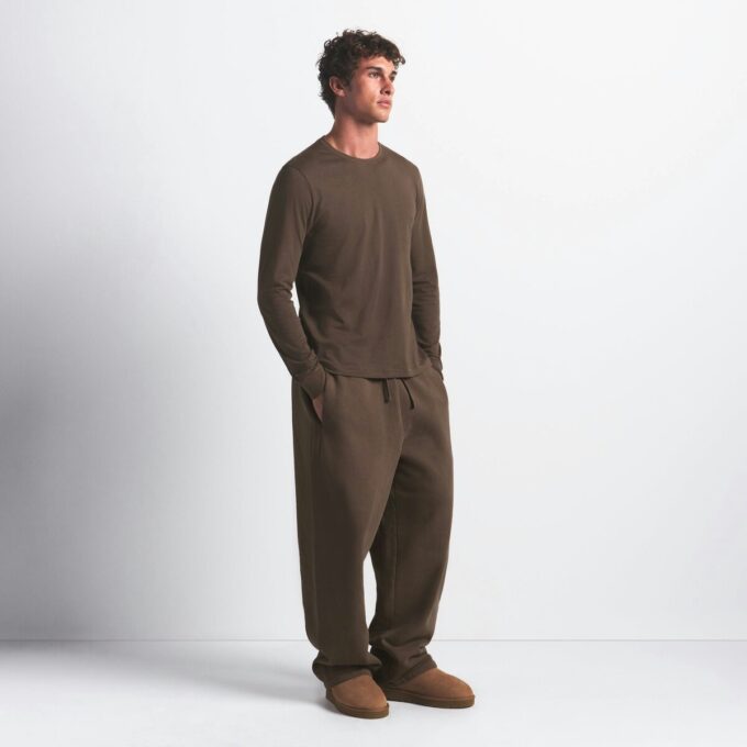 SKIMS COTTON MENS CLASSIC LONG SLEEVE T-SHIRT SKIMS COTTON MENS CLASSIC LONG SLEEVE T-SHIRT