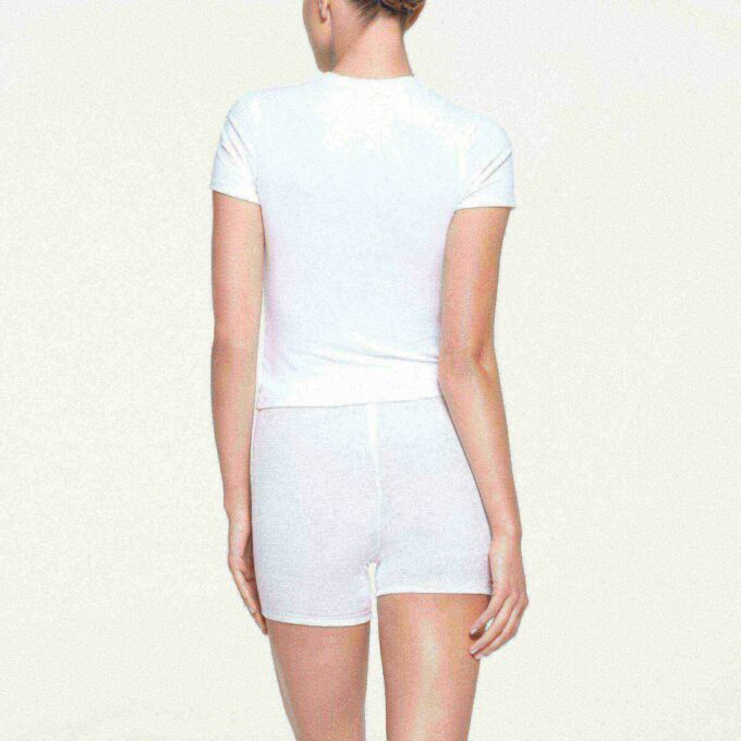 SKIMS FOR TEAM USA COTTON JERSEY OLYMPIC T-SHIRT SKIMS FOR TEAM USA COTTON JERSEY OLYMPIC T-SHIRT