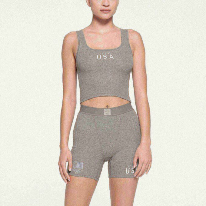 SKIMS FOR TEAM USA COTTON RIB OLYMPIC TANK SKIMS FOR TEAM USA COTTON RIB OLYMPIC TANK