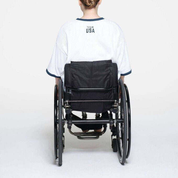 SKIMS FOR TEAM USA COTTON RIB PARALYMPIC T-SHIRT MINI DRESS SKIMS FOR TEAM USA COTTON RIB PARALYMPIC T-SHIRT MINI DRESS