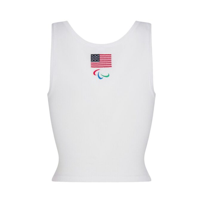 SKIMS FOR TEAM USA COTTON RIB PARALYMPIC TANK SKIMS FOR TEAM USA COTTON RIB PARALYMPIC TANK