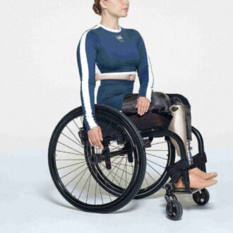 SKIMS FOR TEAM USA SIGNATURE SWIM PARALYMPIC LONG SLEEVE CROPPED T-SHIRT