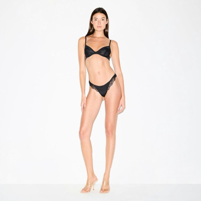 SKIMS LACE UNLINED DEMI BRA SKIMS LACE UNLINED DEMI BRA