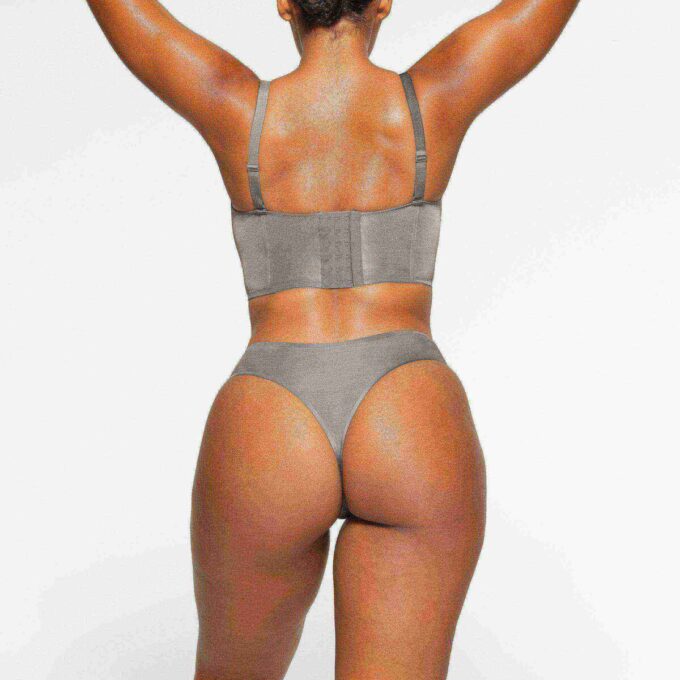 SKIMS LOGO SHINE DEMI CORSET BRA SKIMS LOGO SHINE DEMI CORSET BRA