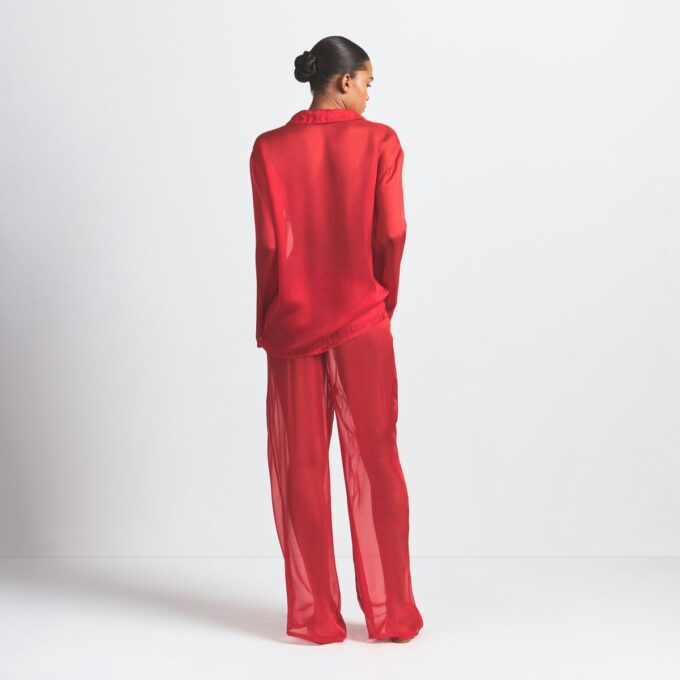 SKIMS ROMANCE BUTTON UP SHIRT AND PANT SET