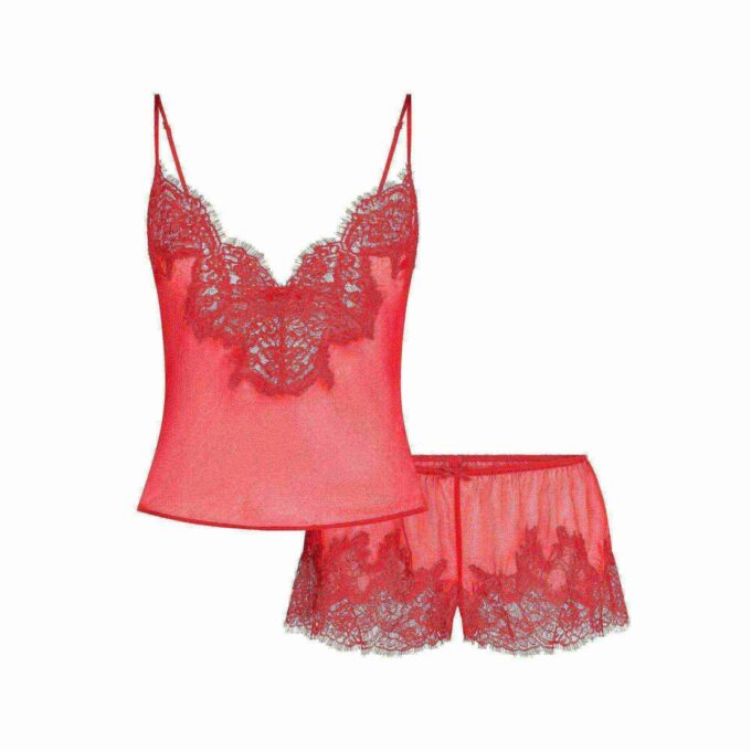 SKIMS ROMANCE LACE CAMI AND SHORT SET SKIMS ROMANCE LACE CAMI AND SHORT SET
