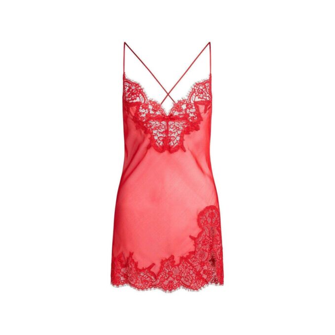 SKIMS ROMANCE LACE MINI SLIP DRESS SKIMS ROMANCE LACE MINI SLIP DRESS